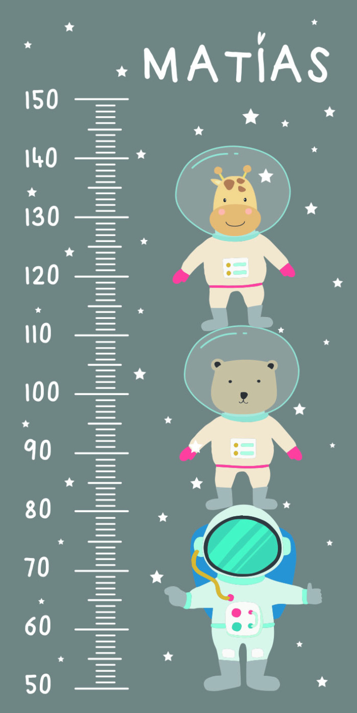 Medidores de altura - Astronautas